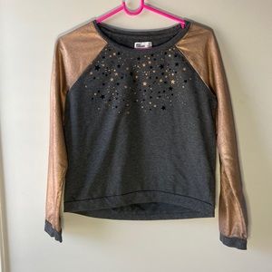 Rose gold star crewneck